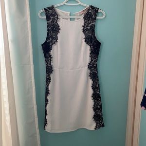 Forever 21 dress. White w/black lace